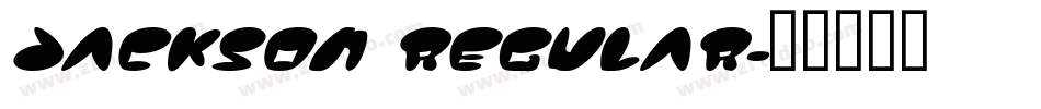 Jackson Regular字体转换
